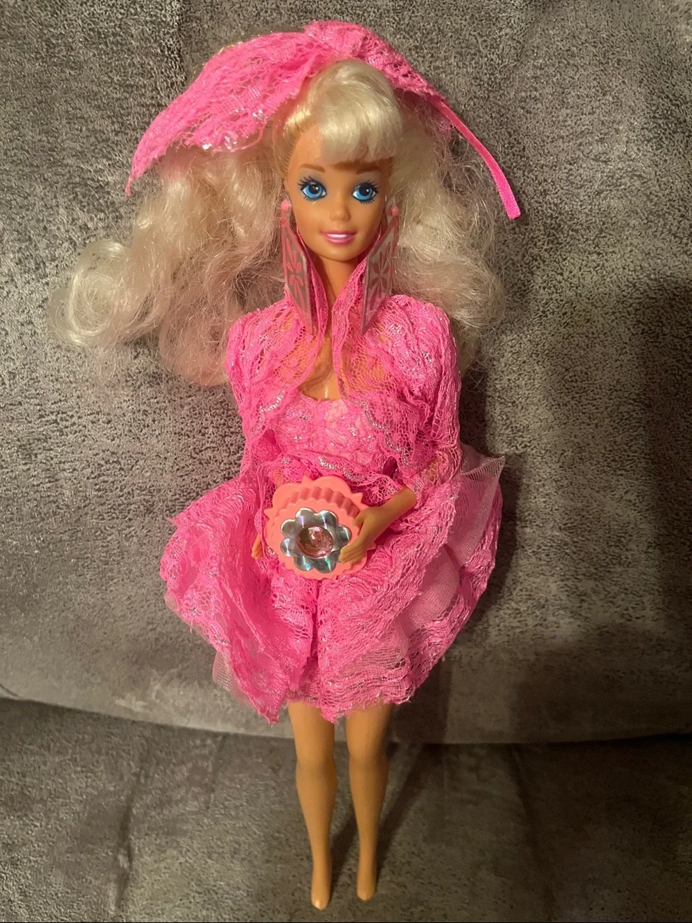 Vintage 1990 Mattel Lights and Lace Barbie Doll #9725